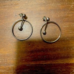 Silver earrings